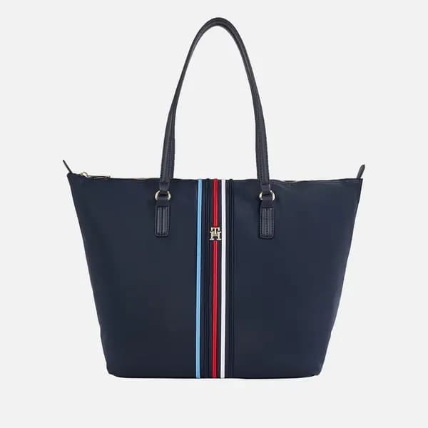 Tommy Hilfiger Poppy Striped Nylon Tote Bag