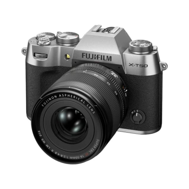 Fujifilm X-T50 Mirrorless Camera in Silver with XF16-50mm F2.8-4.8 R LM WR Lens