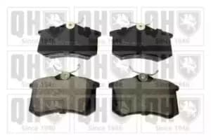 Quinton Hazell Rear Axle Brake Pad Set BP456 excl. wear warning contact, with brake caliper screws