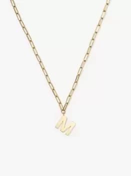 Kate Spade M Initial This Pendant, Gold, One Size