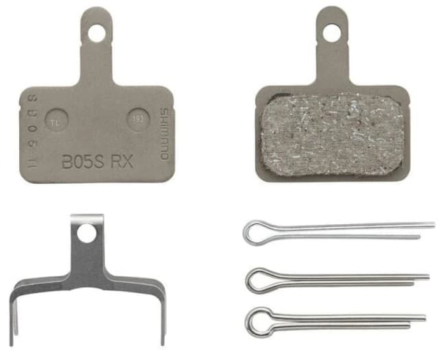 Shimano B05SRX disc pads and spring resin pad steel back ONE SIZE Silver