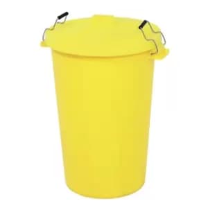 90 Litre Lightweight Dustbin - Blue