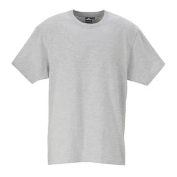 Portwest - B195HGRL - sz L Turin Premium T-Shirt Workwear - Heather Grey