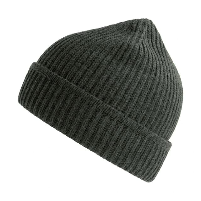 Atlantis Atlantis Men Maple Ribbed Beanie in Dark Grey Dark Grey One Size Male 5063300870051