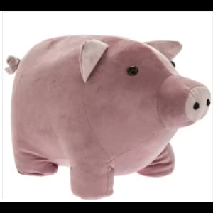 Velveteen Piggy Doorstop By Lesser & Pavey