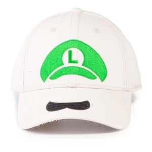 Nintendo - Luigi Icon Unisex Adjustable Cap - White