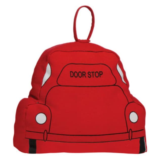 Premier Housewares Red Fabric Car Door Stop Red