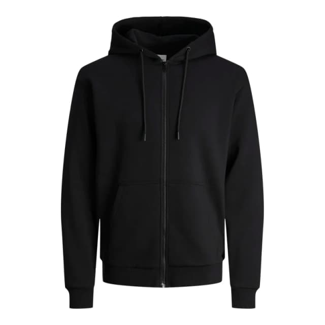 Jack & Jones JJEBRADLEY SWEAT ZIP HOOD mens Sweatshirt in Black