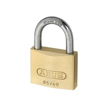 ABUS Mechanical 65IB/30mm Brass Padlock Stainless Steel Shackle Keyed Alike 6304