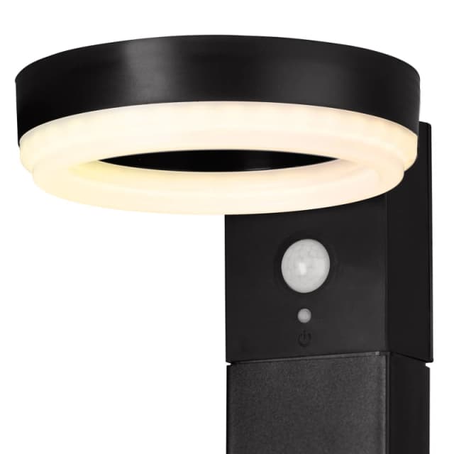 4lite 4lite Antheia Solar IP54 Die-Cast Aluminium LED Outdoor Step Light with Built in PIR Motion Sensor (Single) 4L2/6011