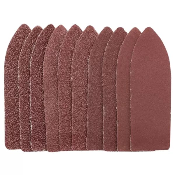 Draper Ten Assorted Grit Hook and Loop Finger Sheets (67 x 67 x 22mm)