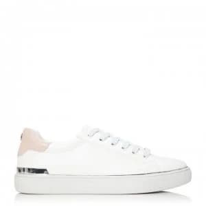 M by Moda Metal Balina Trainers - WHT/PNK