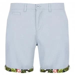 Pierre Cardin AOP Turn Up Shorts Mens - Blue