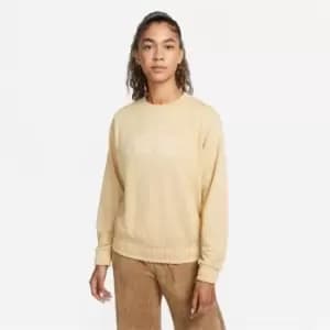 Nike Sportswear Icon Clash Womens French Terry Top - Yellow