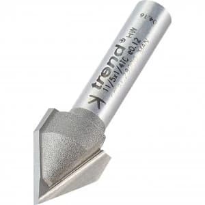 Trend Chamfer V Groove Router Cutter 12.7mm 10.3mm 1/4"