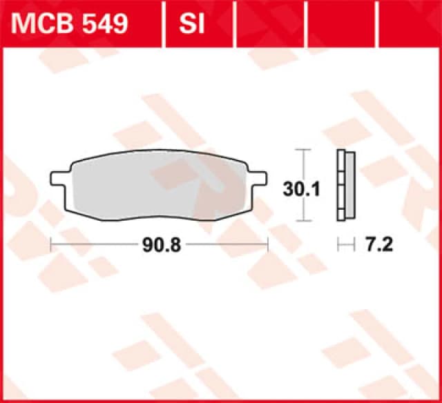TRW Lucas Brake pad MCB549