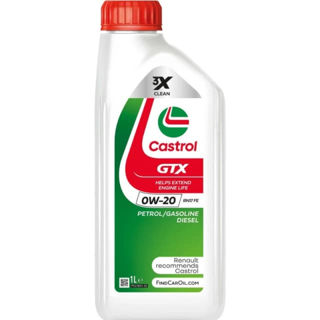 Castrol 160A0E Engine oil Castrol GTX 0W-20 RN 17 FE Capacity: 1l, Synthetic Oil Engine Oil (1862)