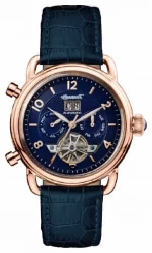 Ingersoll Mens 1892 The New England Blue Leather Blue Watch