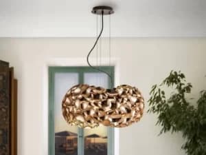 Narisa 5 Light Ceiling Pendant Gold, Brown, G9