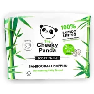 Cheeky Panda Eco-Friendly Bamboo Baby Nappies Size 2 (8.8 lbs -17.6...