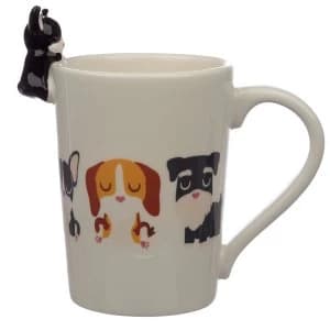 Dog Squad French Bulldog on Handle Ceramic Mug