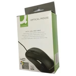 Q-Connect Black Scroll Wheel Mouse KF04368