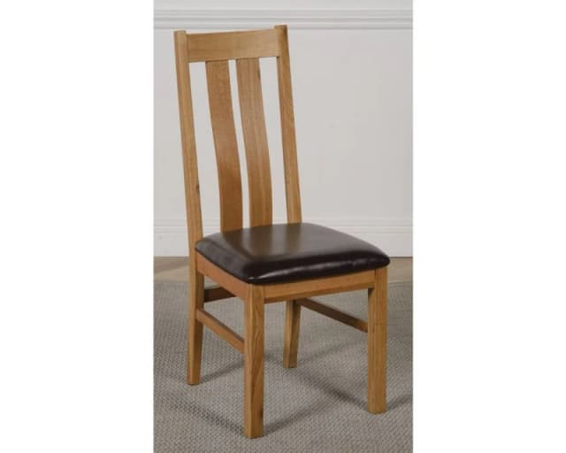 Thats Furniture Princeton Solid Oak Dining Chairs for Dining Room or Kitchen in Brown Brown Unisex