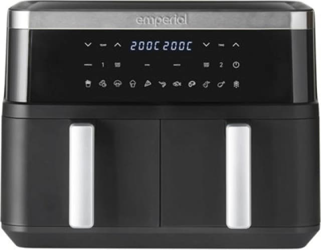 Emperial 9L Dual Zone Air Fryer in Black Unisex