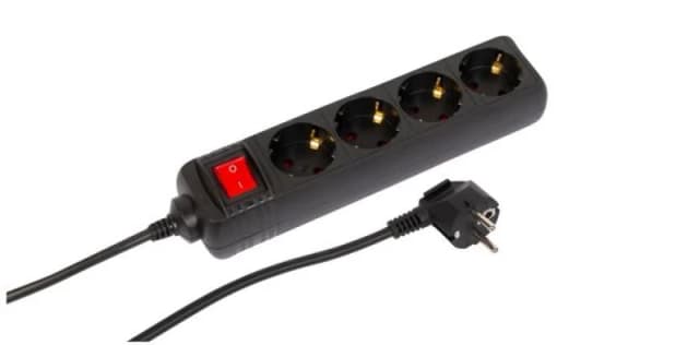 Microconnect MC-GRU00415BS power extension 1.5 m 4 AC outlet(s) Indoor
