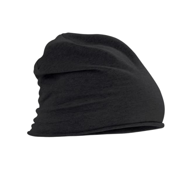 Beechfield Beechfield Men Jersey Beanie in Black One Size Male 5063377394931