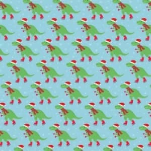 Christmas Roarsome Dinosaur Wrapping Paper