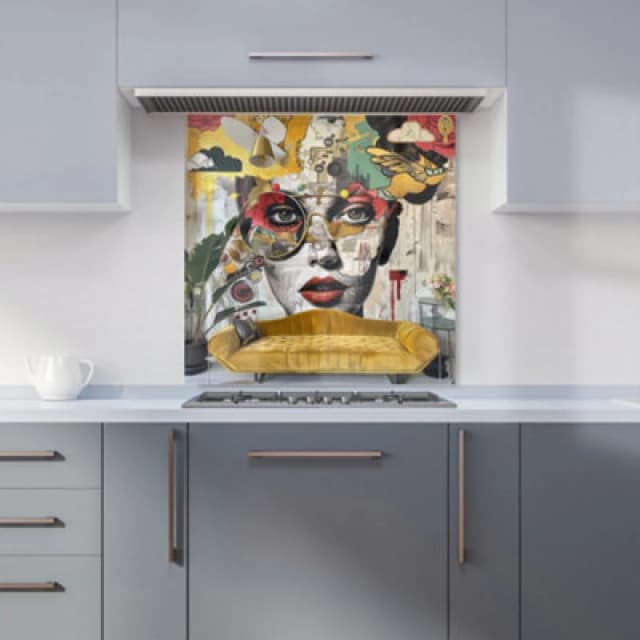 Warren Reed - Designer Staffordshire Bull Terrier Dog Splashart Tea Towel Multicolor Unisex