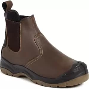 Apache AP71 Safety Dealer Boots Brown Size 12