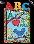 abc stained glass coloring book