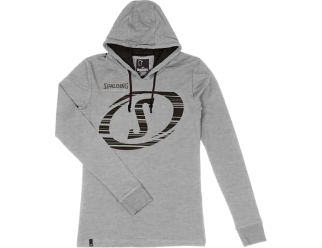Spalding Fast Hooded Long Sleeve Jersey Women Grey M