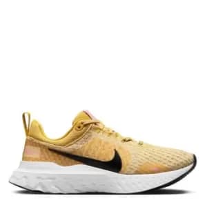 Nike React Infinity Run Flyknit 3 Road Running Shoes Ladies - Gold