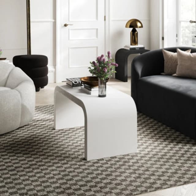 O&Co River Coffee Table in White