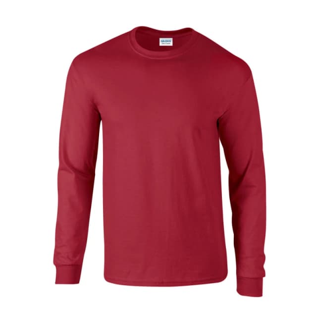Premier Premier Men Ginmill Checked Long-Sleeved Shirt in Dark Red Size: Small Dark Red S Male 5063470401284