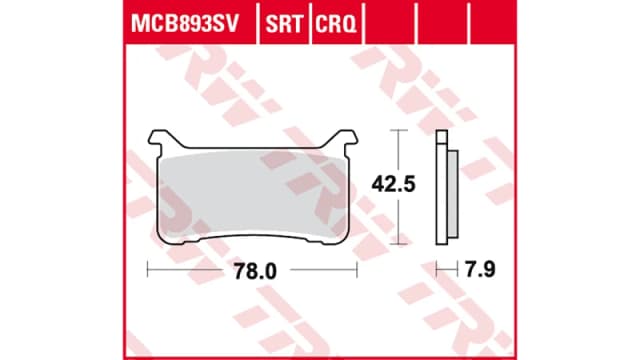 TRW Lucas Sintered coating MCB893SV