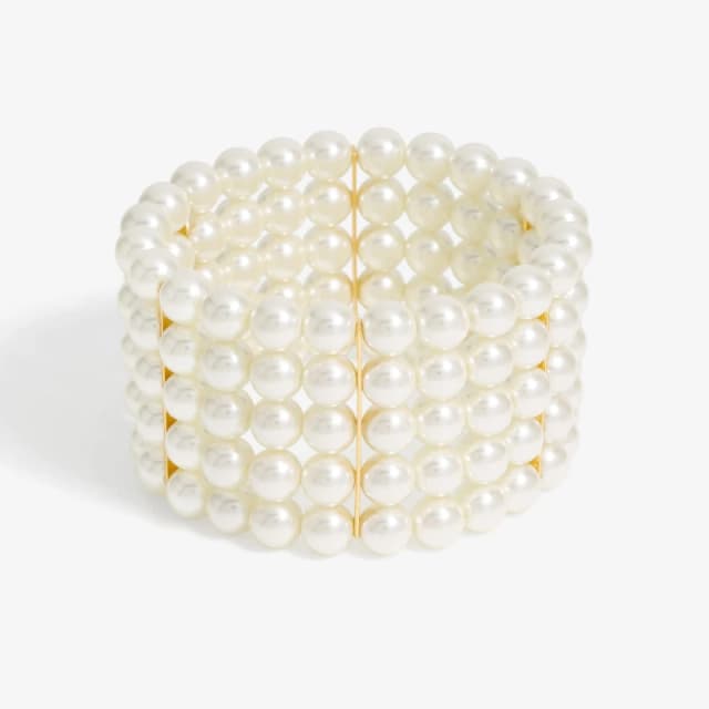 Jon Richard Multi Row Pearl Stretch Wristwear Jewellery Sets One Size Gold 72273010000