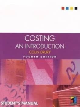 Costing Students Manual by Colin Drury Paperback