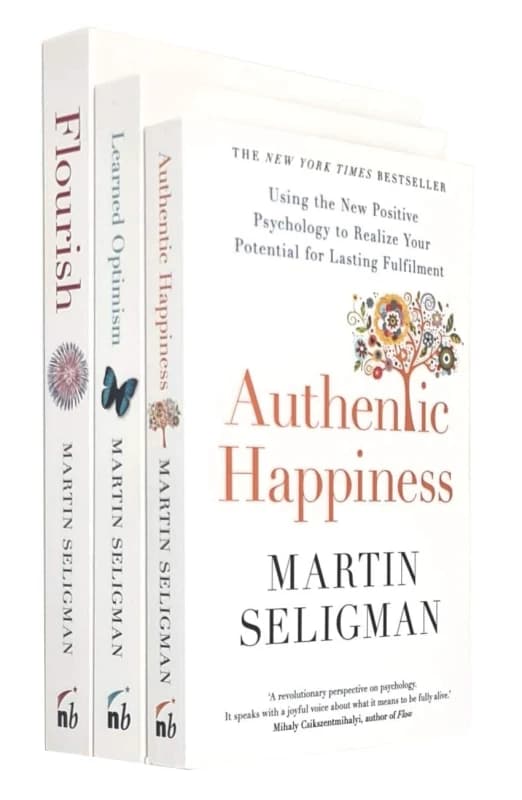 Martin Seligman 3 Book Set Flourish Authentic Happiness Learned Optimism Paperback Martin Seligman Books