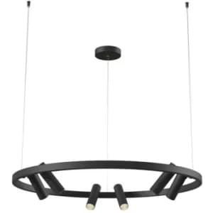 Satellite Integrated LED Ceiling Pendant Lamp Black
