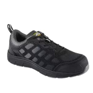 JCB Cagelow Black Mesh Safety Trainer - Size 10