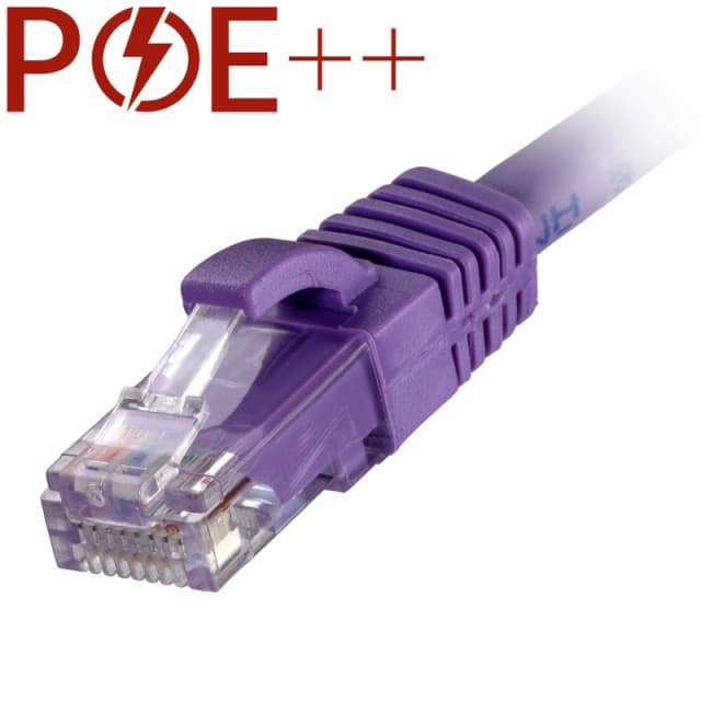 Cablenet 0.5m Cat6 RJ45 Violet U/UTP LSOH 24AWG Snagless Booted Patch