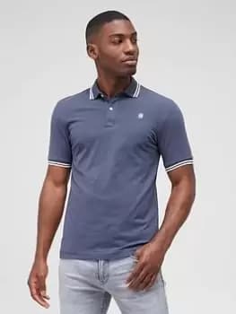 G-Star RAW Dunda Tipped Polo Shirt - Blue Size L, Men
