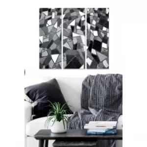 MDF707166 Multicolor Decorative MDF Painting (3 Pieces)