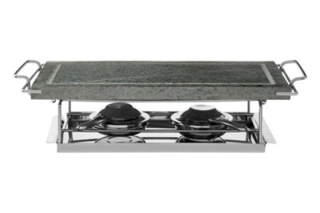 Premier Housewares Damien Tabletop Hot Stone Griddle Green