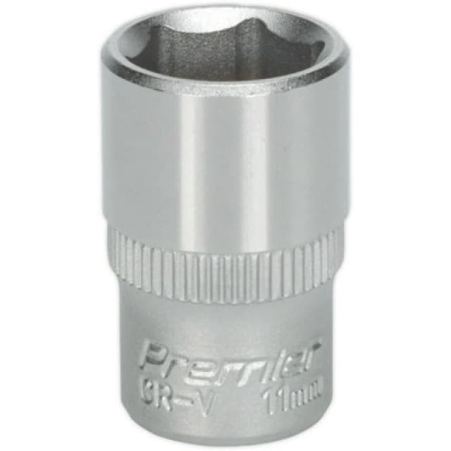 Loops 11mm Forged Steel Drive Socket - 1/4" Square Drive - Chrome Vanadium Socket Metallics