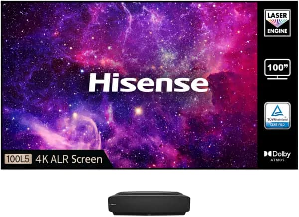 Hisense 100" 100L5FTUKB12 Smart 4K Ultra HD Laser TV